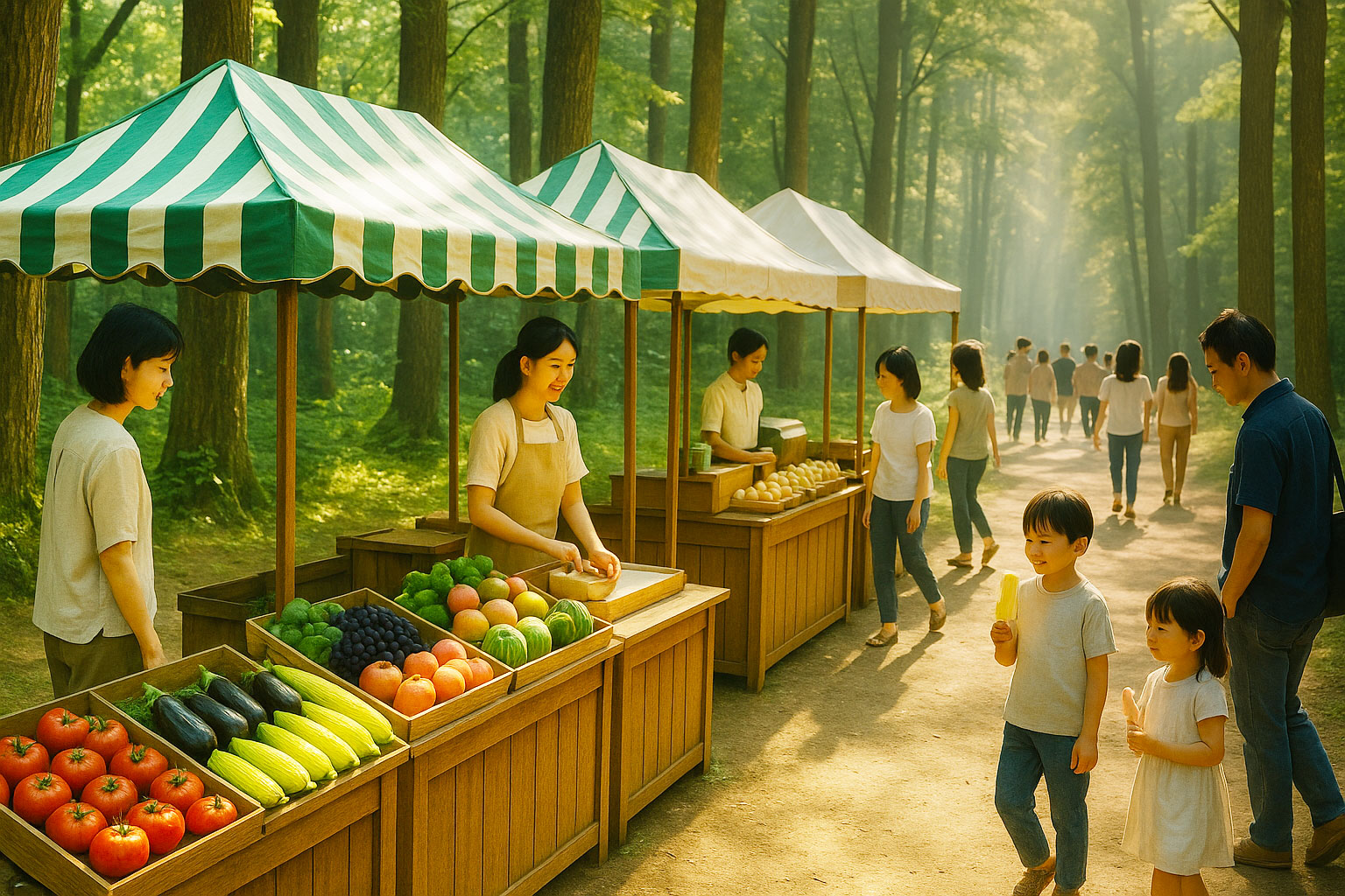 新鮮野菜直売所へGO！鴨沢マルシェ散策